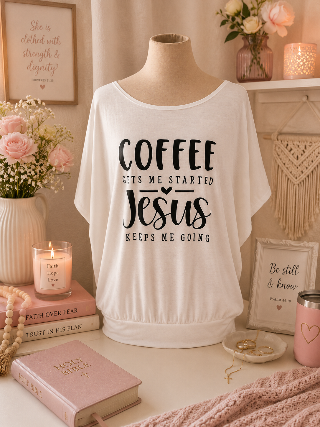 Coffee and Jesus - T-Shirt