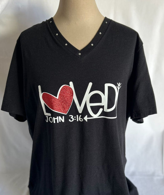 Loved - T-Shirt, Black